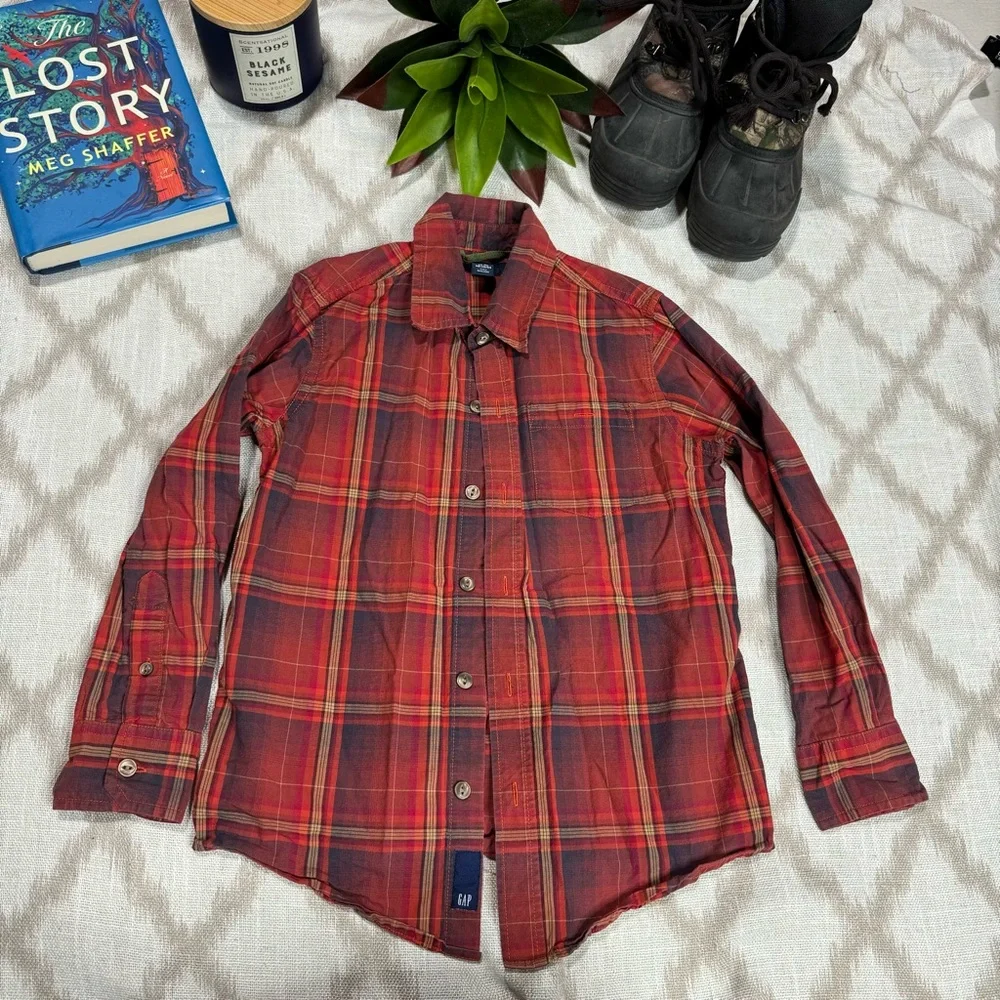 Ralph Lauren Boys Button Down Shirt Lot 3 Plaid Check Size 6/7 EUC